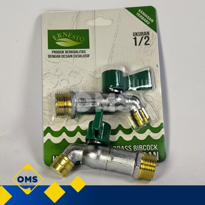 Ernesto WBC Long-Handle Brass Wall Tap ½"–¾"