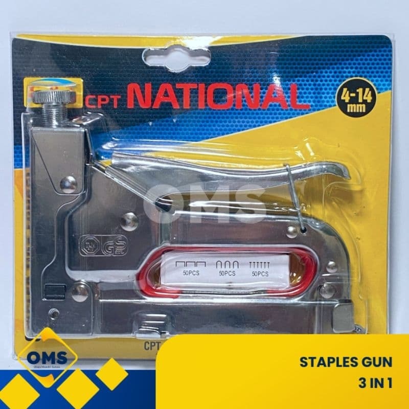 3-in-1 Heavy-Duty Staple Gun Tacker