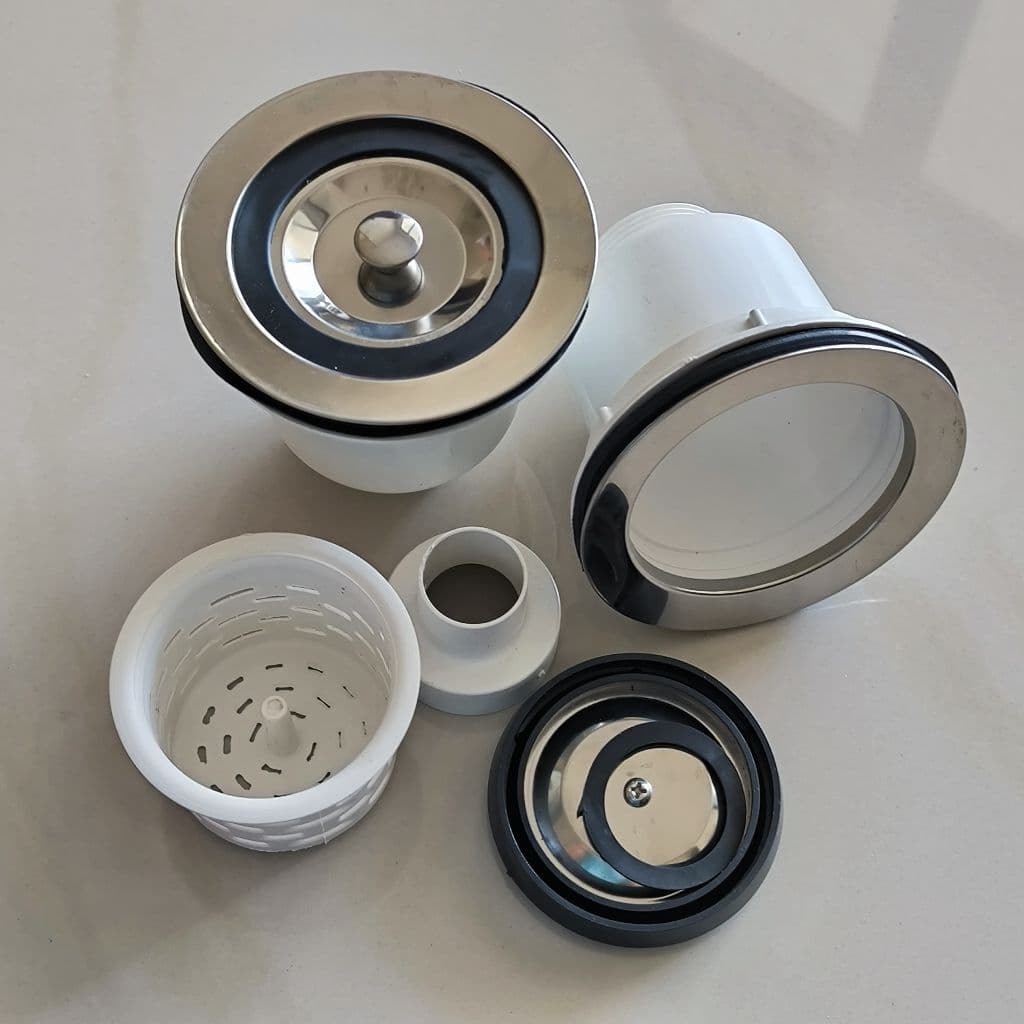 PVC Basket Sink Strainer with Stainless Lid